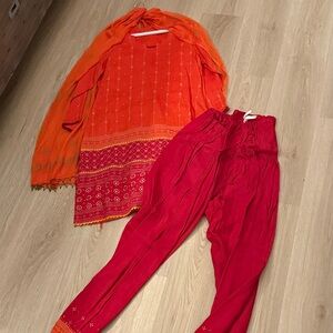 Vibrant Red Women's outfit